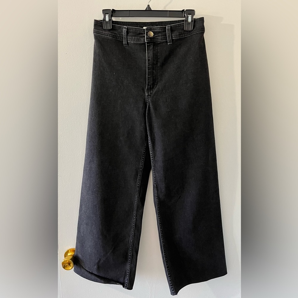 Women’s Billabong, high wasted, wide leg, black wash, jeans, size 28